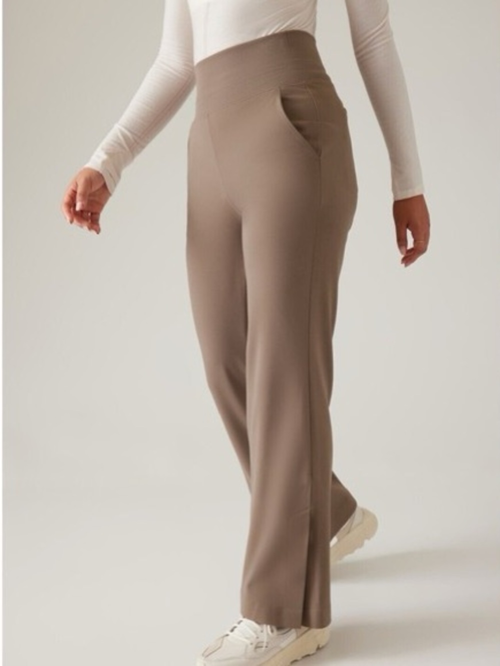 Athleta Venice Flare Pants Rustic Beige Size 1X
